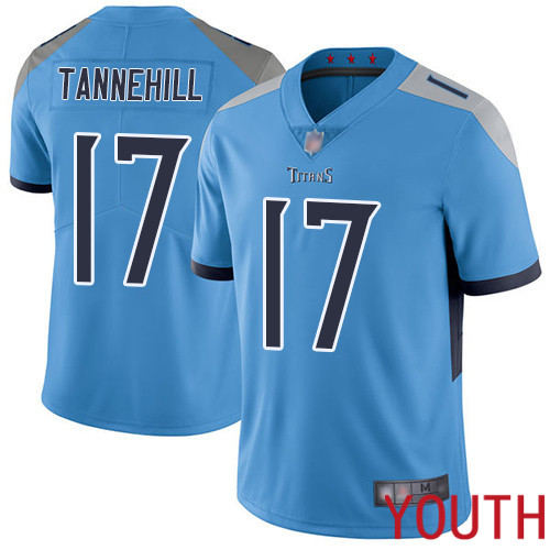 Tennessee Titans Limited Light Blue Youth Ryan Tannehill Alternate Jersey NFL Football 17 Vapor Untouchable